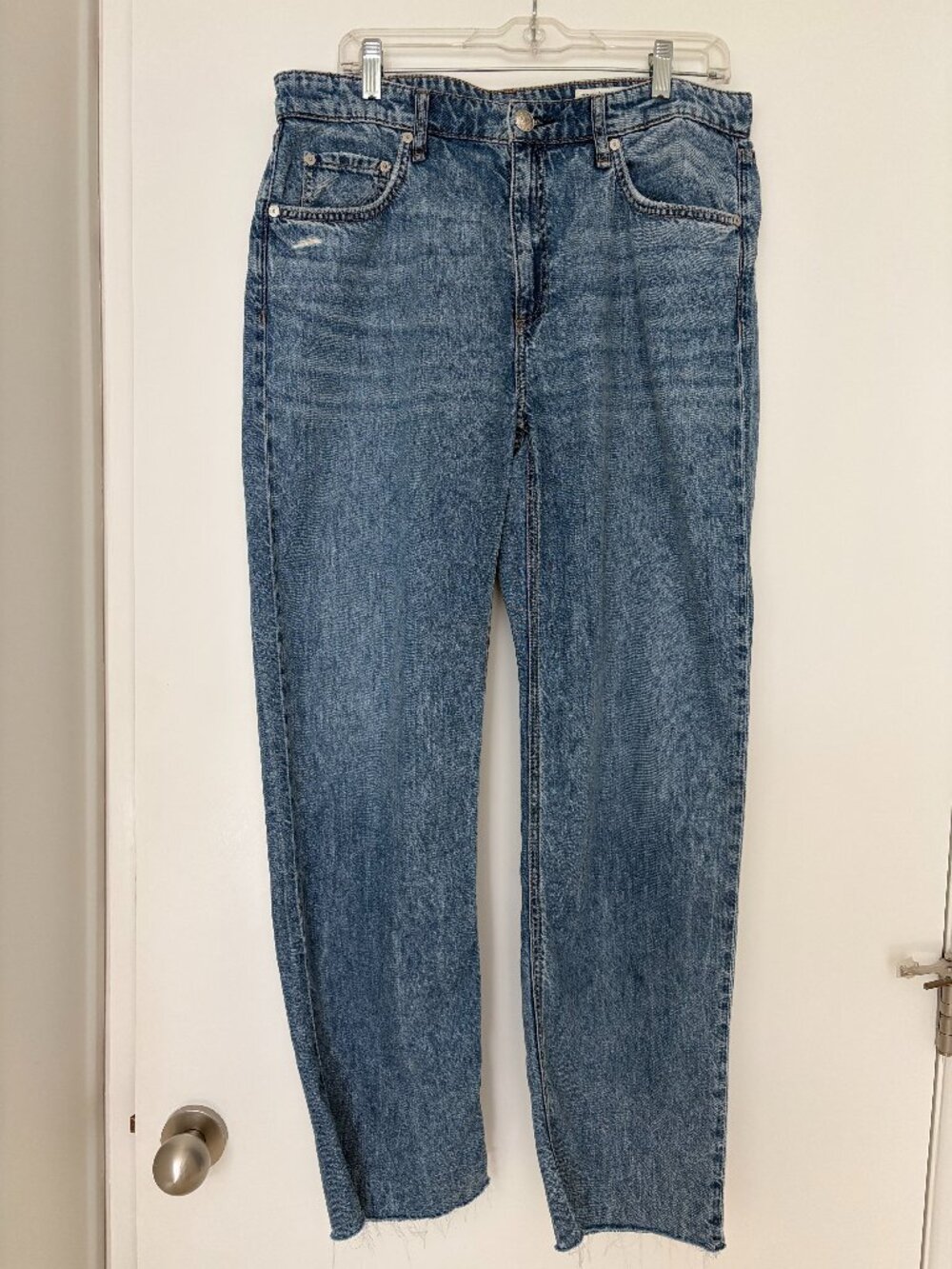 RAG AND BONE Featherweight Dre Low-Rise Baggy Boyfriend Jean Size 31